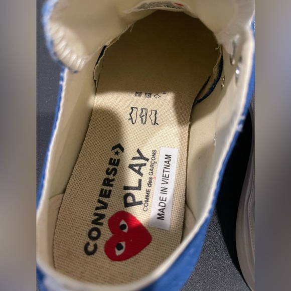 Converse Chuck Taylor All Star 70 Ox Comme des Garcons PLAY Blue Quartz - Picture 8 of 11